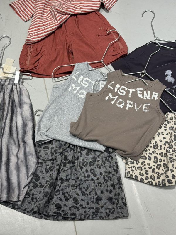 棉麻渡假豹紋口袋短褲 