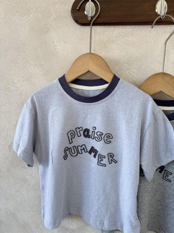 Praise Summer立體縫線短T 