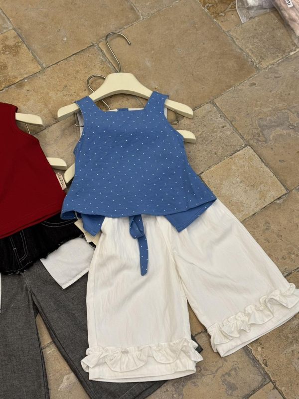 法式涼感百搭花邊長褲 