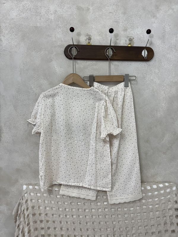 法式田園風棉麻套裝居家服(有夠美) 