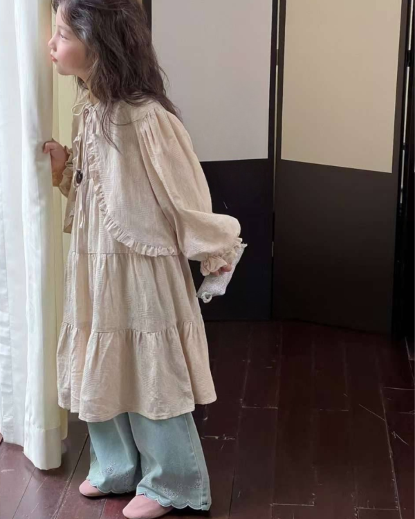 兩件套！優雅氣質提花外套背心連身裙套組 