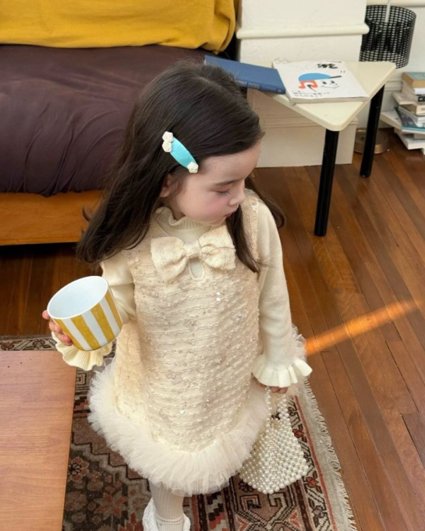 超美！米杏花亮片連身裙內搭兩件套套裝 