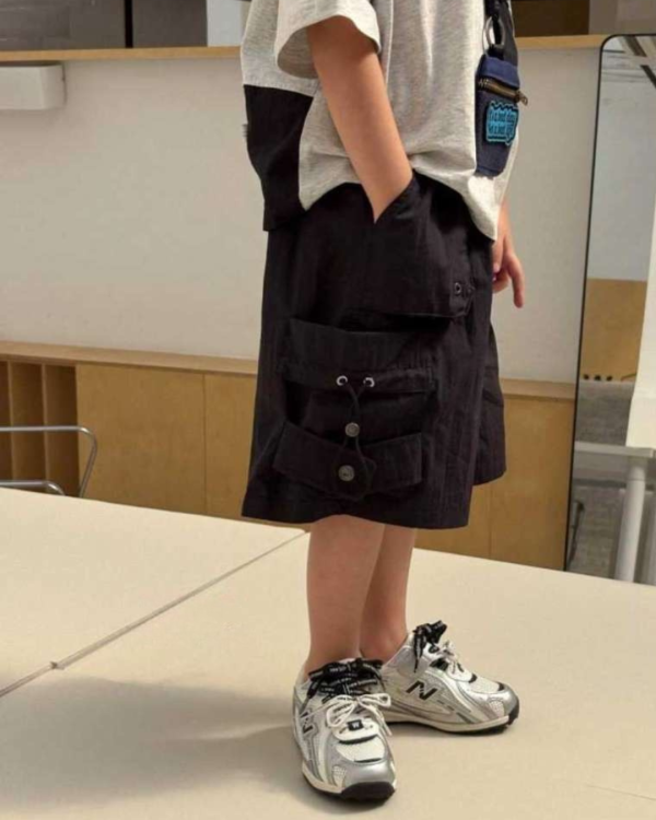 設計款！立體口袋工裝短褲 