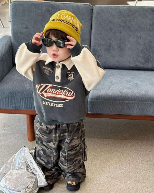 美式復古賽車加絨上衣 