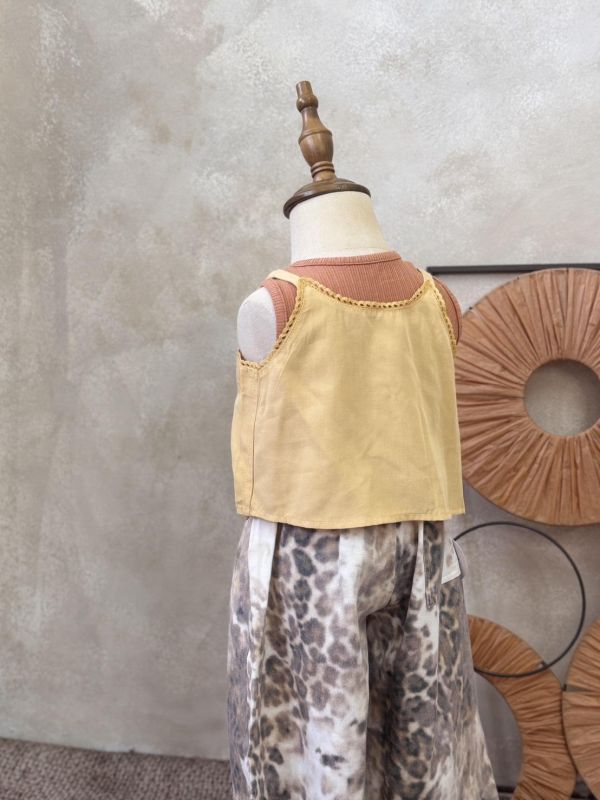 音樂祭時髦抽鬚豹紋褲 