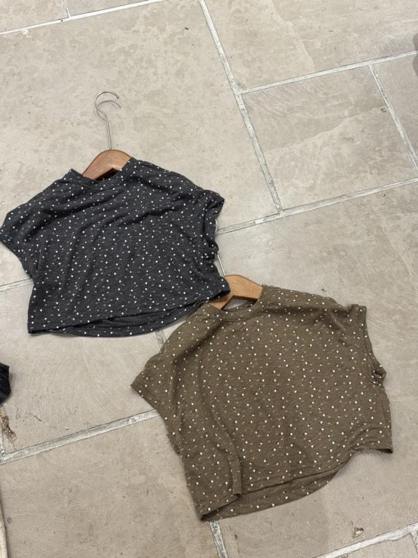 女孩田園碎花休閒蝙蝠袖上衣 