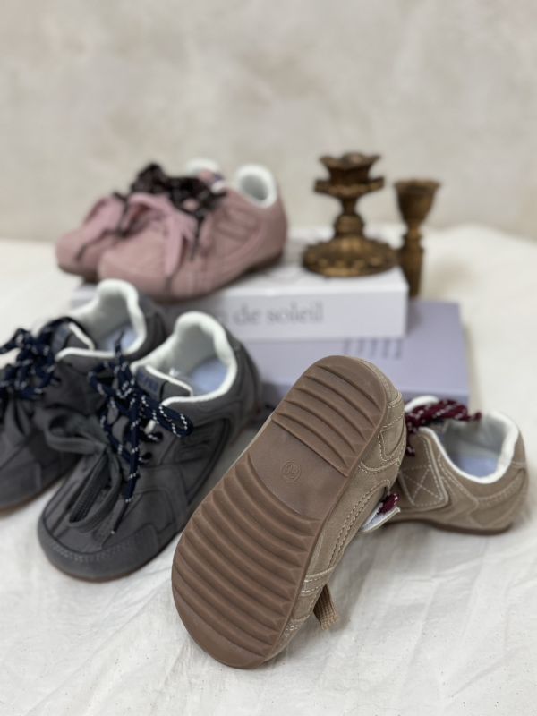 預購-時髦！撞色雙鞋帶德訓鞋 