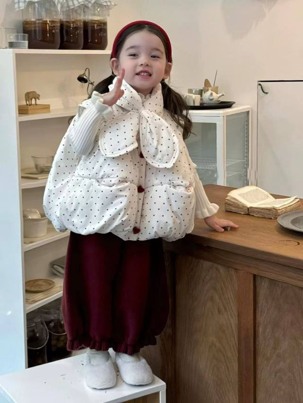 愛心全鋪棉保暖背心(含同款圍巾) 