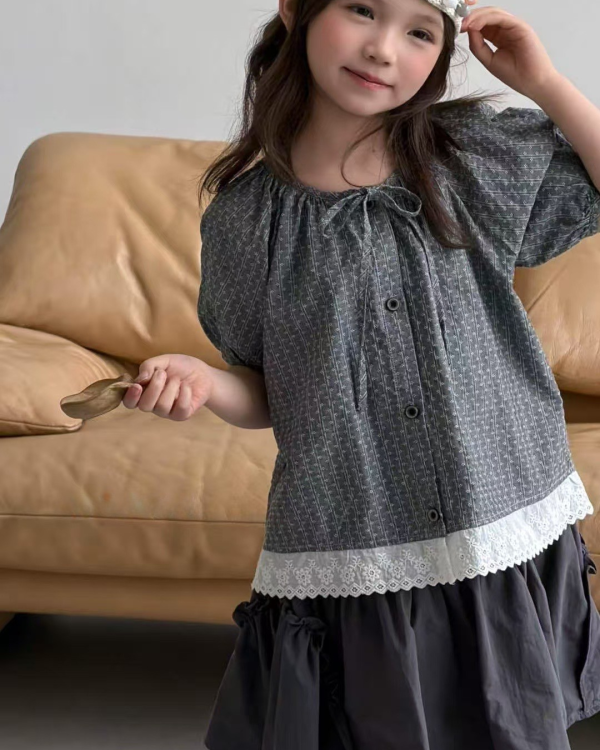精緻鉤花娃娃衫 