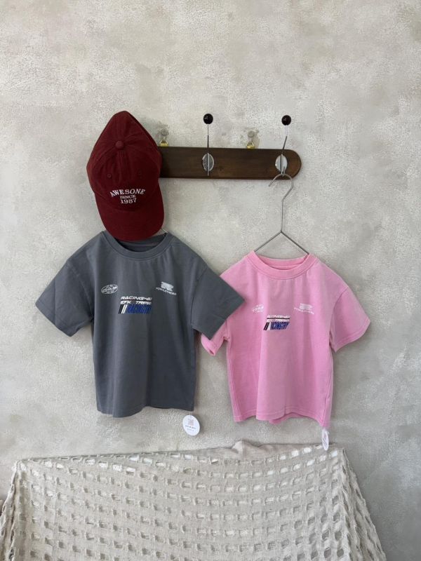 水洗字母印花短T 