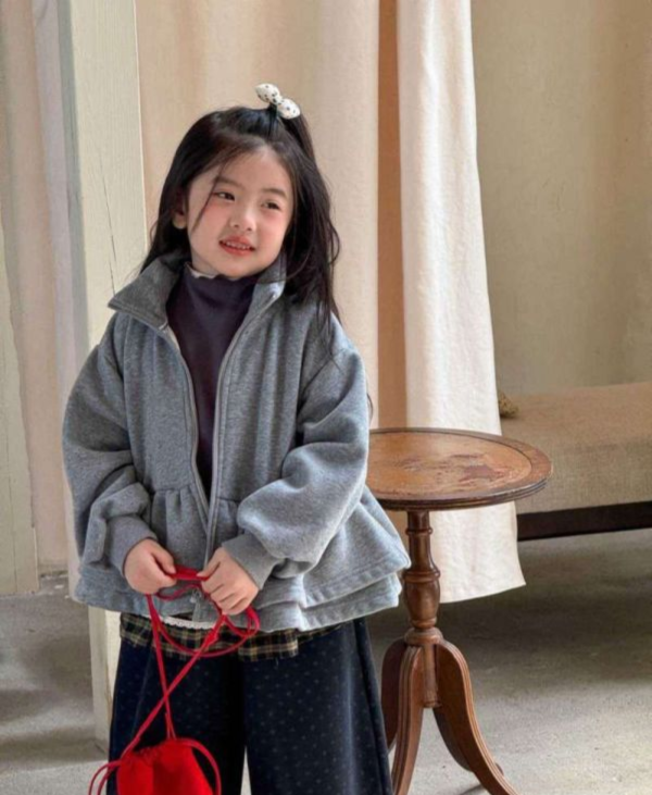 實穿百搭！韓系甜美雙層荷葉邊加厚刷毛外套 