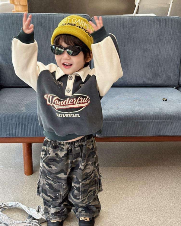 美式復古賽車加絨上衣 