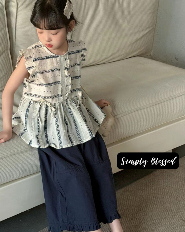 重工刺繡鉤花娃娃背心 