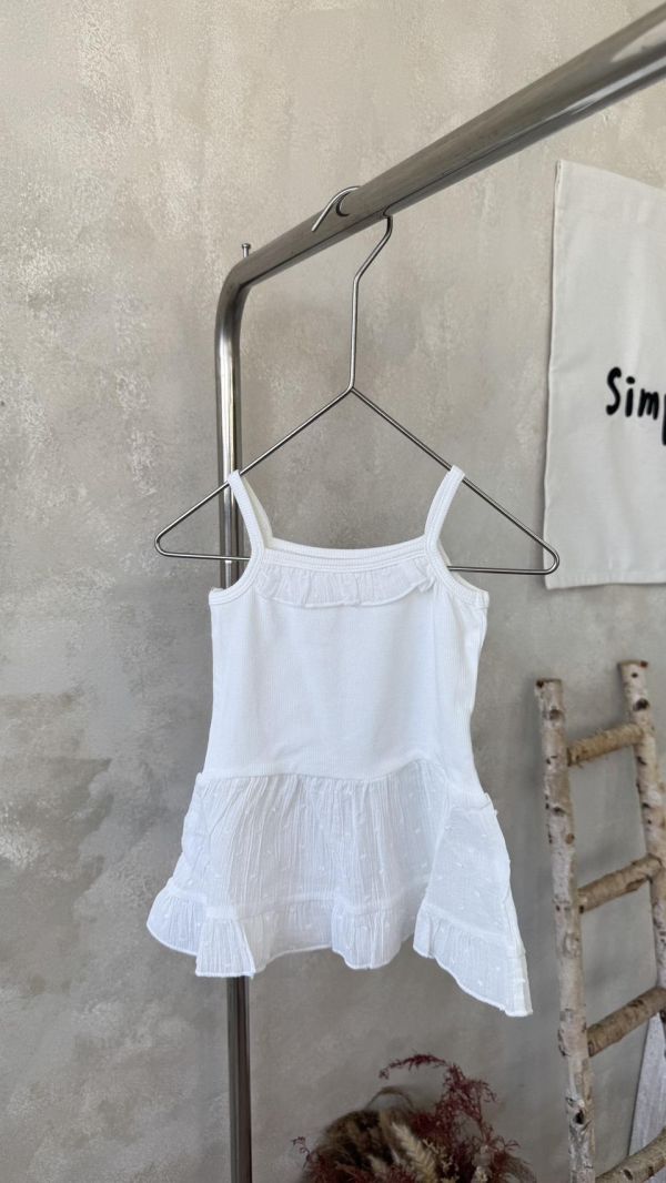 韓妞疊搭必備花邊吊帶背心 