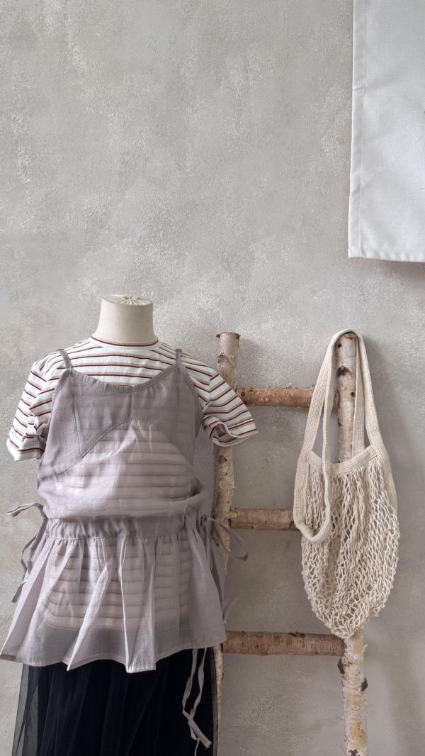 美死！韓妞疊穿吊帶荷葉邊長版背心 