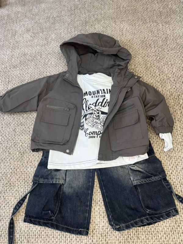 超有型工裝牛仔長褲 