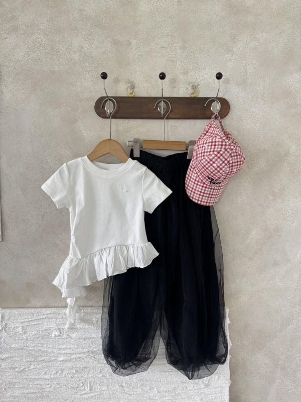 根本大人的！網紗薄款燈籠褲 