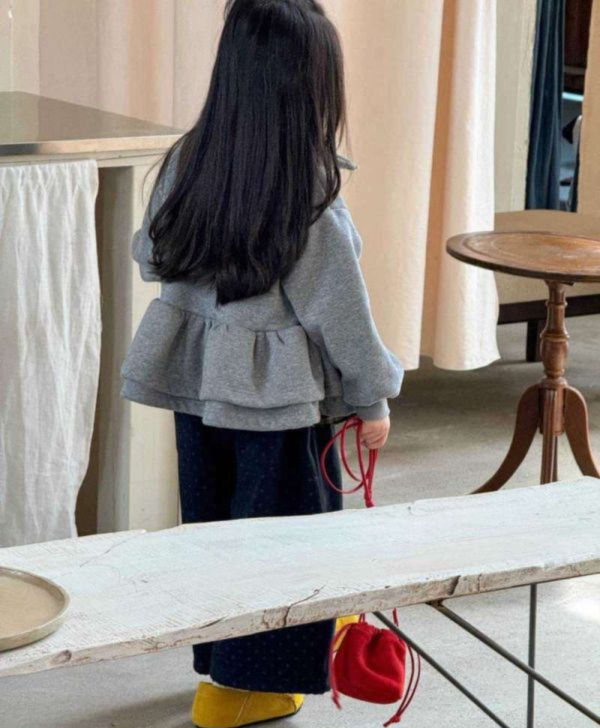 實穿百搭！韓系甜美雙層荷葉邊加厚刷毛外套 