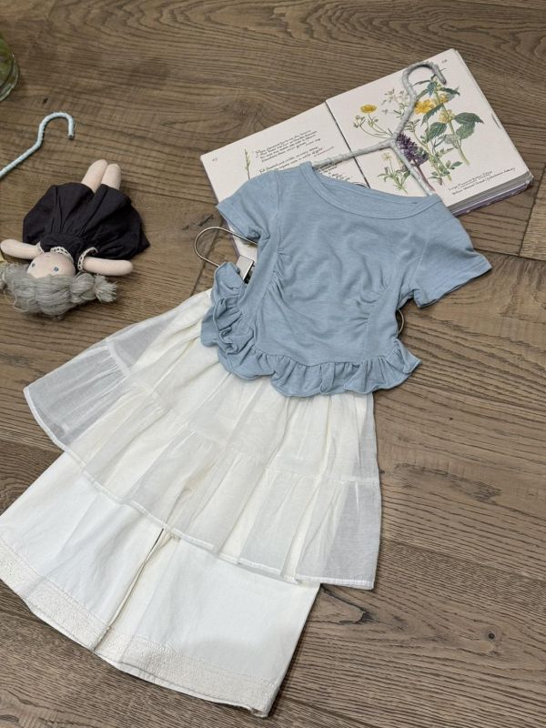 心動款～浪漫紗紗襯紗裙寬褲 