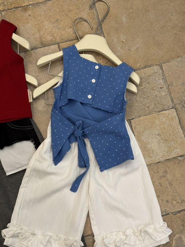 法式涼感百搭花邊長褲 