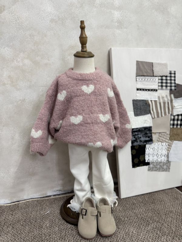 心動款！愛心針織上衣(版型寬鬆慵懶感) 