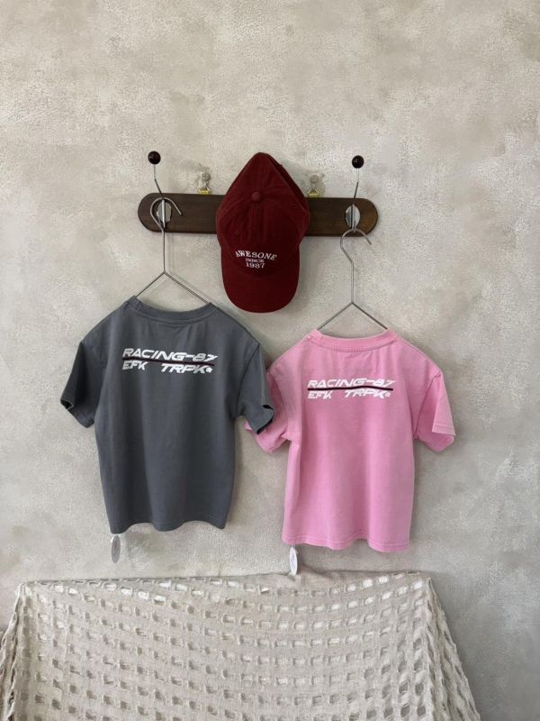 水洗字母印花短T 