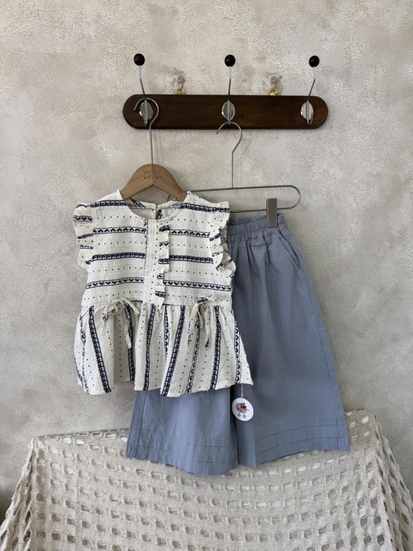 重工刺繡鉤花娃娃背心 