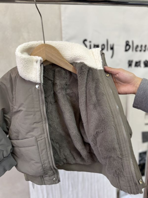 質感防風保暖刷毛拉鍊外套 