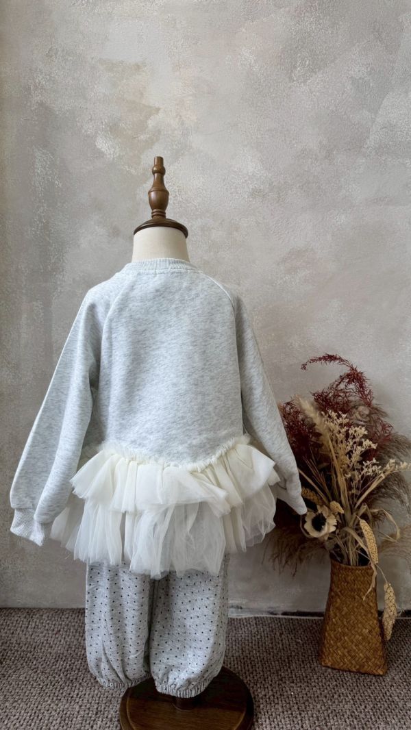 夢幻狗狗三層超軟紗拼接上衣 