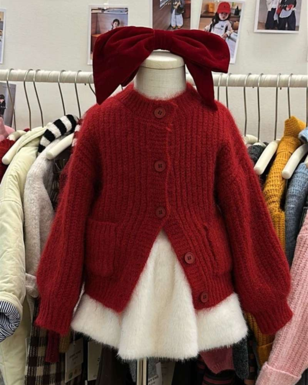 可愛超百搭毛毛白色短裙(手感超軟！) 