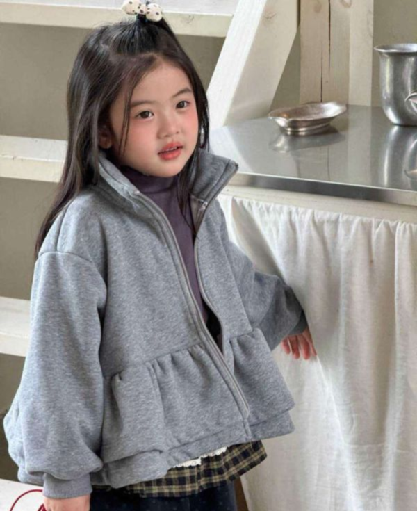 實穿百搭！韓系甜美雙層荷葉邊加厚刷毛外套 