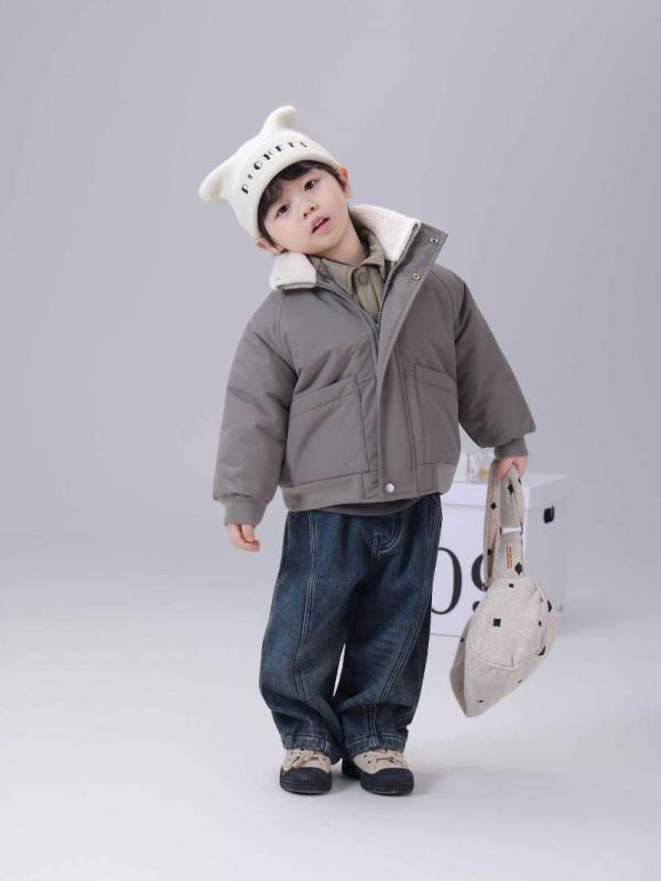 質感防風保暖刷毛拉鍊外套 