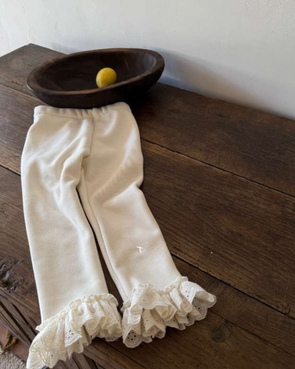 蕾絲花邊加絨內搭長褲 