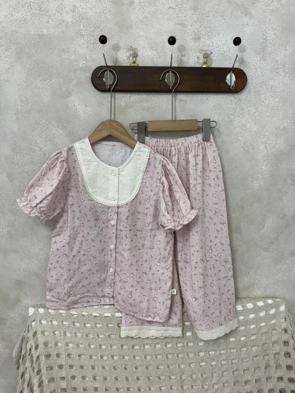 法式田園風棉麻套裝居家服(有夠美) 