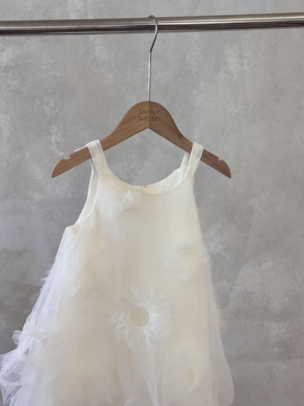 仙女的立體花花紗紗洋裝 