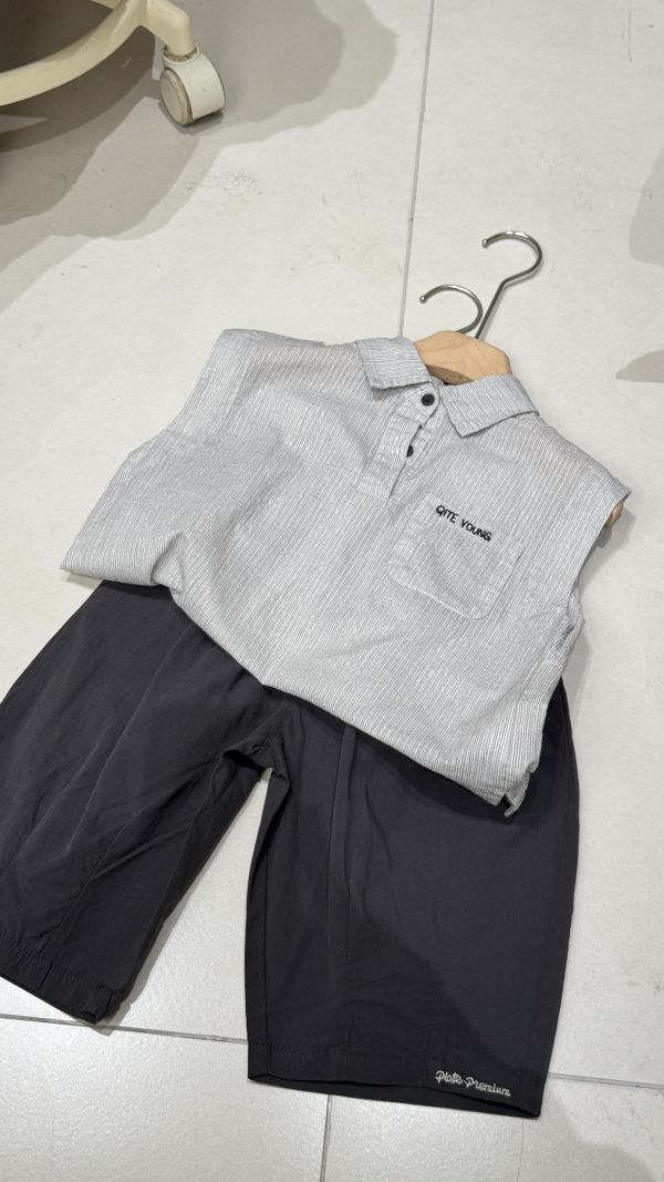 細節褲腳刺繡褲 