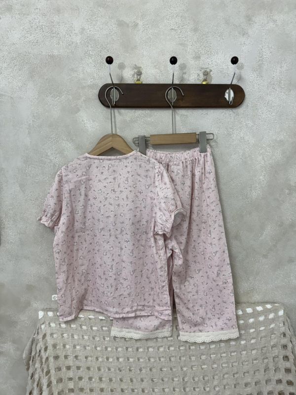 法式田園風棉麻套裝居家服(有夠美) 