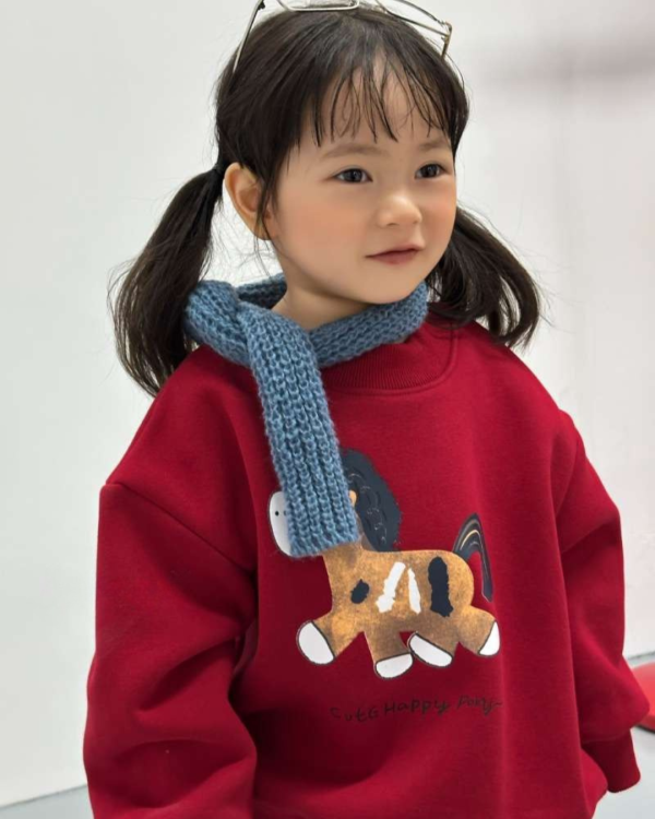 男女同款！可愛小馬大學T 