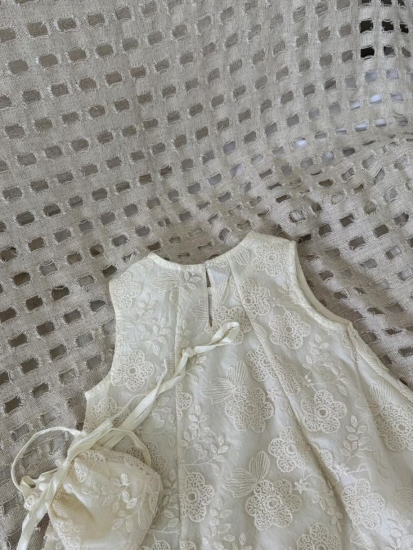 美瘋重工蕾絲花布花苞洋裝(含同款小包) 