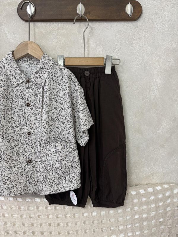 日系渡假碎花襯衫(棉麻很涼！) 