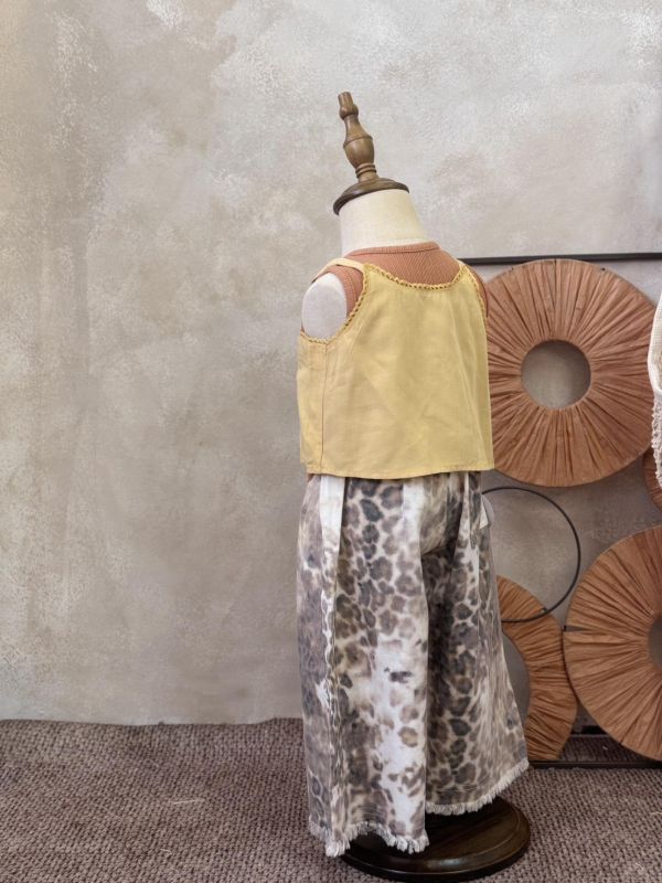 音樂祭時髦抽鬚豹紋褲 