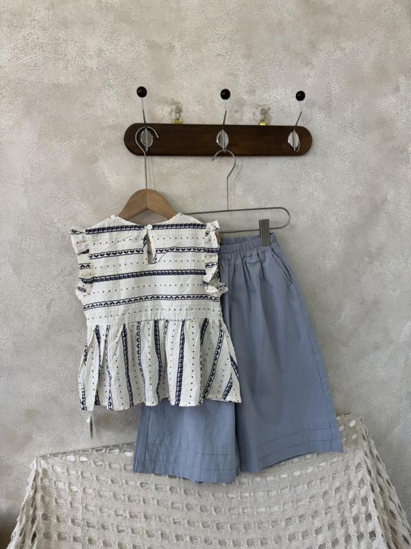 重工刺繡鉤花娃娃背心 