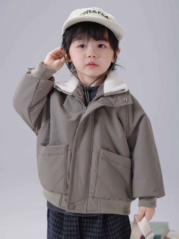 質感防風保暖刷毛拉鍊外套 