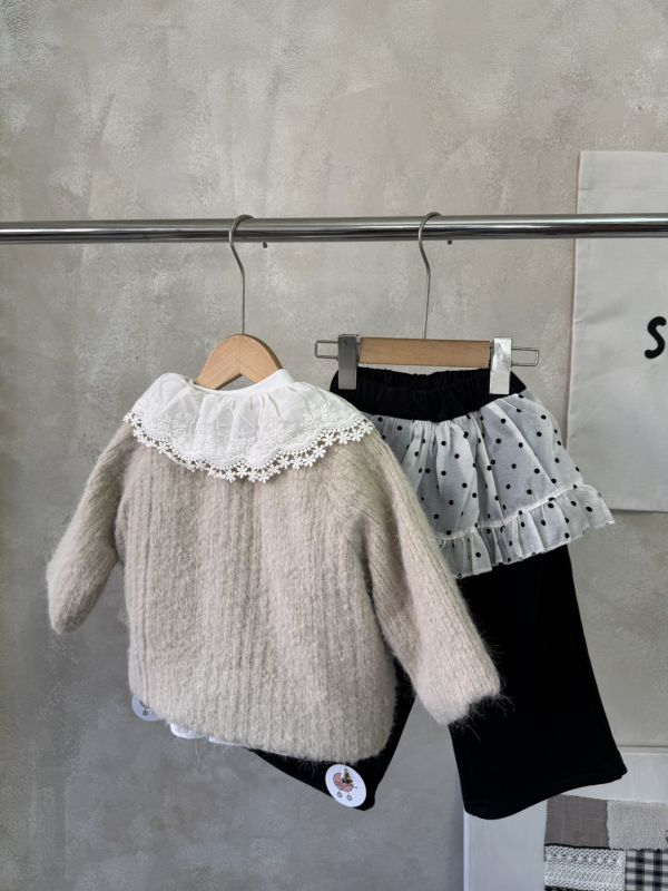 一眼心動！公主的蕾絲翻領毛呢加絨外套(手感超超好) 