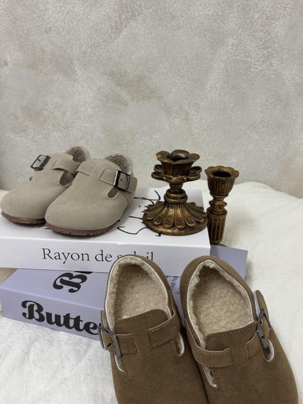 預購-中性款文青毛毛內裡勃肯包鞋 