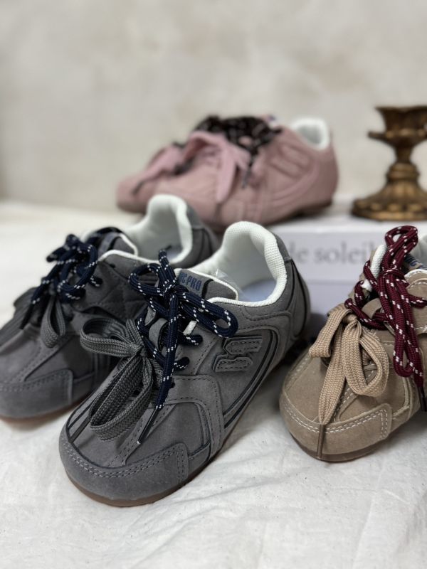 預購-時髦！撞色雙鞋帶德訓鞋 