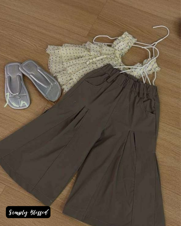 特殊壓摺時髦工裝褲 