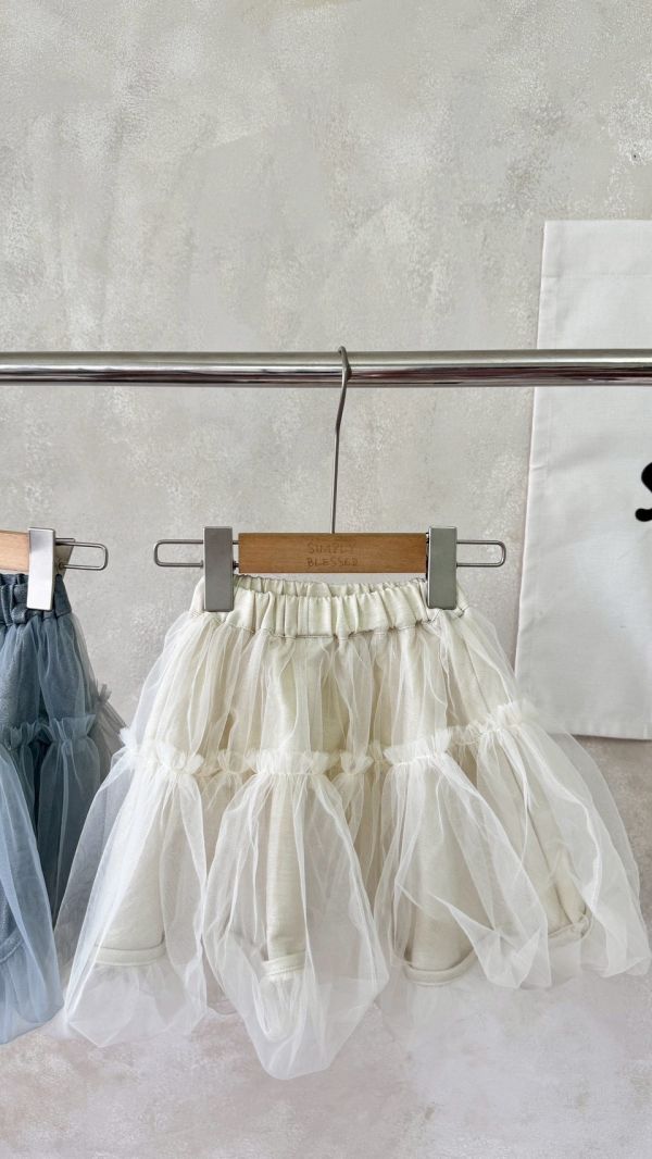 仙氣女孩都該有的網紗半裙 