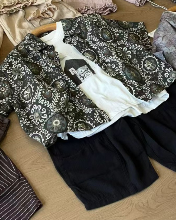 aniki圖騰襯衫(棉麻超涼) 