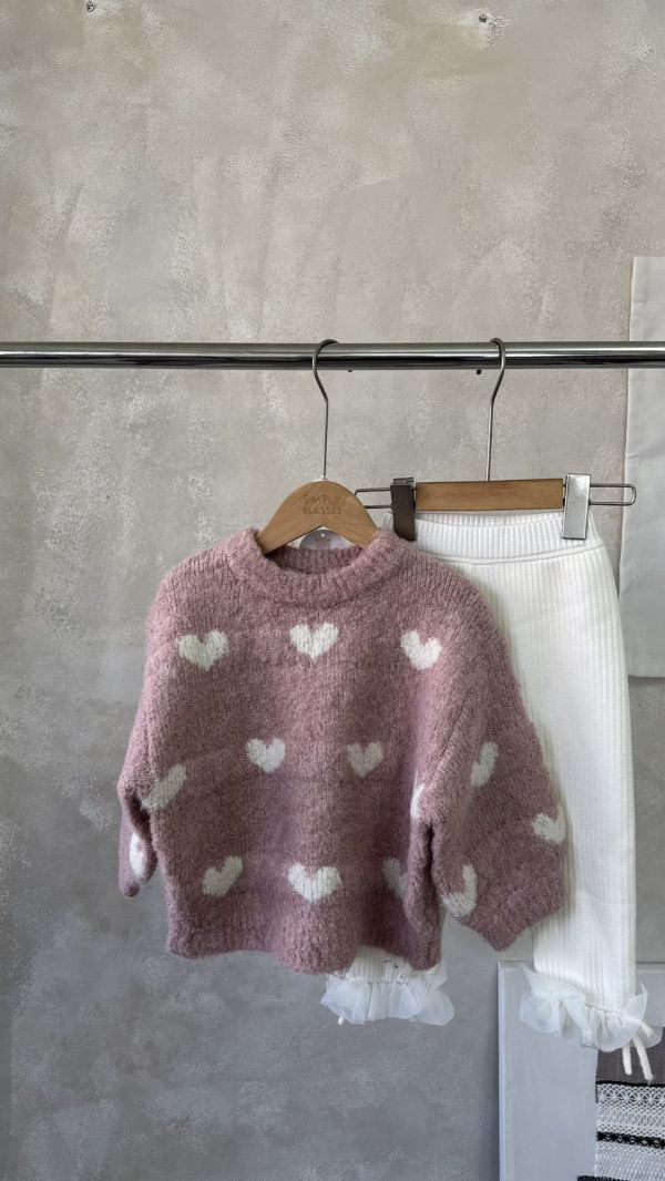 心動款！愛心針織上衣(版型寬鬆慵懶感) 
